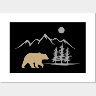 bear in the wild Posters and Art